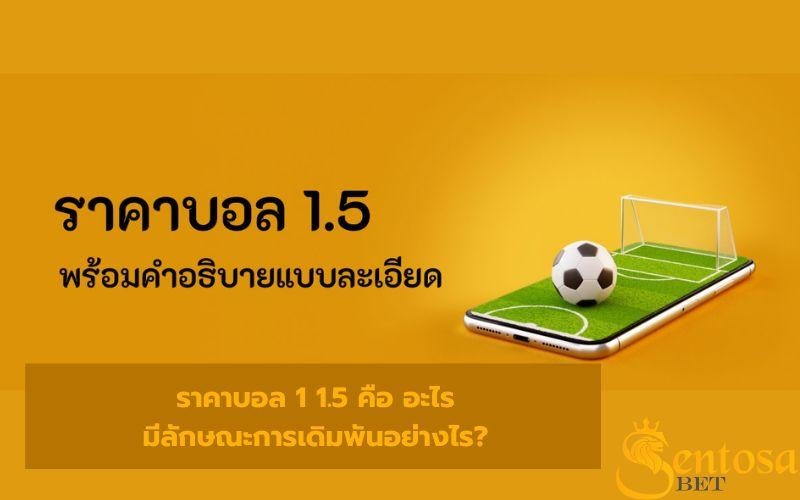 ราคาบอล 1 1.5 คือ อะไร