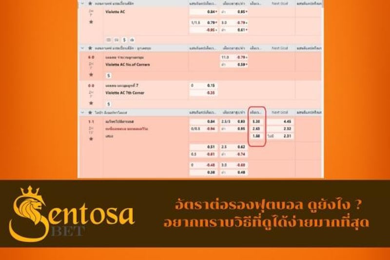 อัตราต่อรองบอล